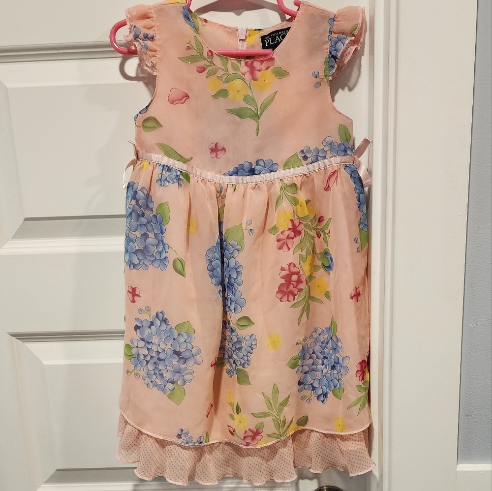The Children's Place Pink Ruffled Tiered Y2K Sundress